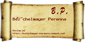 Büchelmayer Perenna névjegykártya